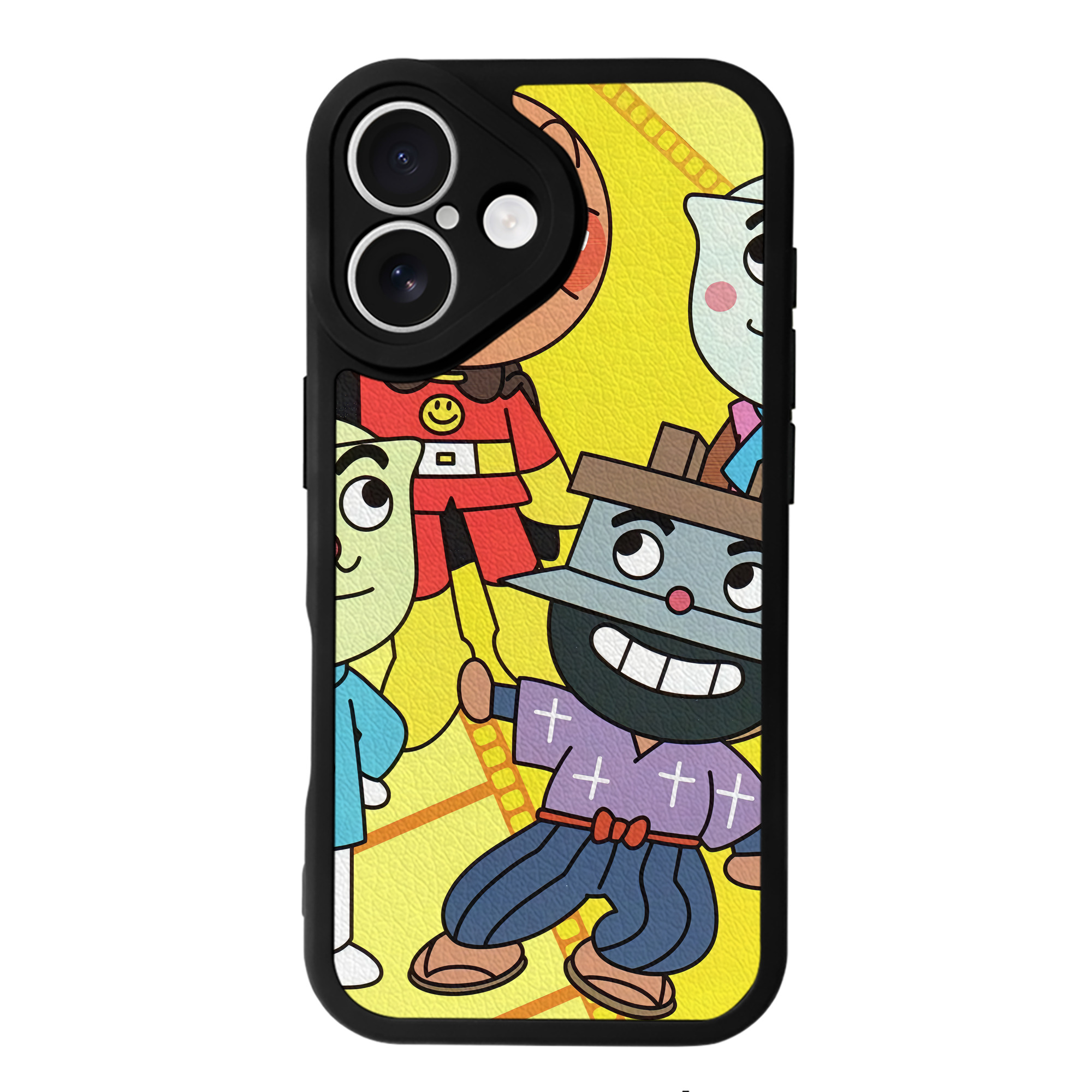 （画像用） アンパンマン Anpanman 【iPhone 16シリーズ対応】シリコンスマホケース（レザー調） 材質：シリコン